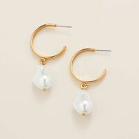 Pearly Ocean Links Necklace and Earring Set - FINAL SALE - Thumbnail 2