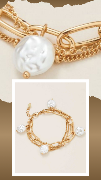 Pearly Ocean Links Bracelet - FINAL SALE