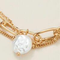 Pearly Ocean Links Bracelet - FINAL SALE - Thumbnail 2