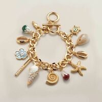Charm Medley Link Bracelet - FINAL SALE - Thumbnail 1