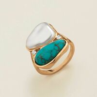 Turquoise Tides Statement Ring - FINAL SALE - Thumbnail 1