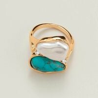 Turquoise Tides Statement Ring - FINAL SALE - Thumbnail 2