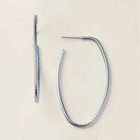 Modern Curve Hoop Earrings - FINAL SALE - Thumbnail 1