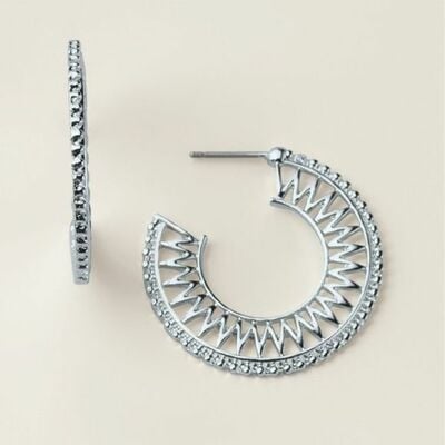 Woven glow hoop earrings - final sale