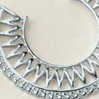 Woven Glow Hoop Earrings - FINAL SALE - Thumbnail 3