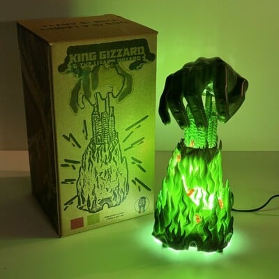 I'm in your mind fuzz art lamp - green 004