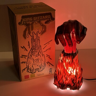 I'm in Your Mind Fuzz Art Lamp - Magenta 002