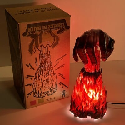 I'm in your mind fuzz art lamp - magenta 003