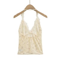 Sweet and casual lace halter top/vest - Thumbnail 1