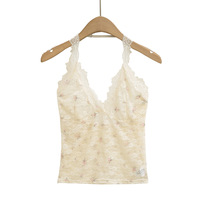 Sweet and casual lace halter top/vest - Thumbnail 3