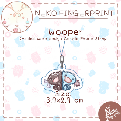 Wooper Acrylic Phone Strap