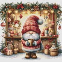 Christmas Market Gnome 4 Cross Stitch Pattern - Thumbnail 1