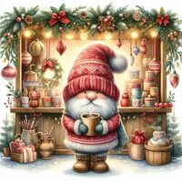 Christmas Market Gnome 4 Cross Stitch Pattern - Thumbnail 2
