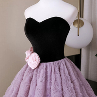 Fashion Lavender Flower A-Line Sweetheart Backless Formal Gown - Thumbnail 1