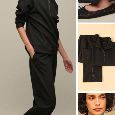 Rhinestone two-piece set