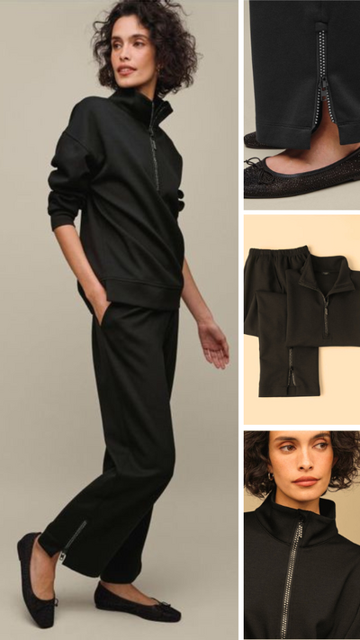 Rhinestone Two-Piece Set