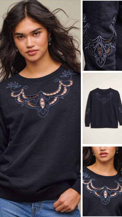 Embroidered Pullover