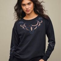 Embroidered Pullover - Thumbnail 1