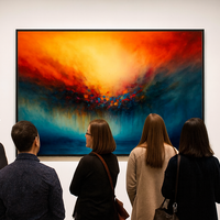 Radiant Convergence Abstract Fire and Mist - Thumbnail 1