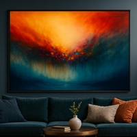 Radiant Convergence Abstract Fire and Mist - Thumbnail 4