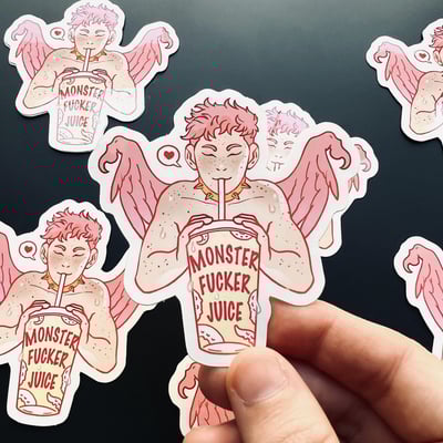 Monsterlover juice sticker
