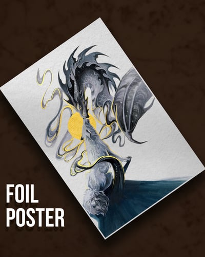 Death Dragon - Premium Metallic Poster