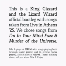[12/05] King Gizzard & the Lizard Wizard - Songs From I'm In Your Mind & Murder of the Universe Live in Athens