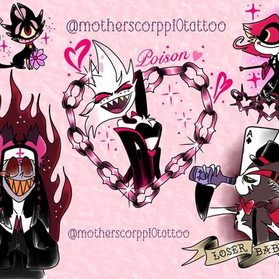 Hazbin hotel flash print 