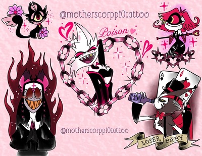 Hazbin hotel flash print 