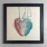 heart (light) - FRAMED giclée print - 12" x 12" album edition - Thumbnail 5