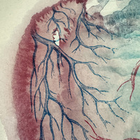 heart (light) - FRAMED giclée print - 12" x 12" album edition - Thumbnail 3