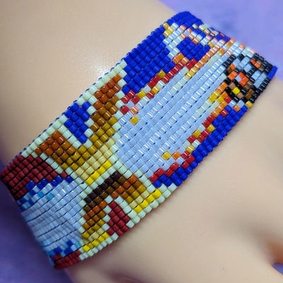 Pixel bracelet - mega men