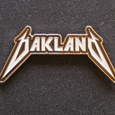 Metal oakland pin