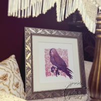 Harpy in the Rosebush - 12 X 12" Print - Thumbnail 2