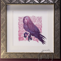 Harpy in the Rosebush - 12 X 12" Print - Thumbnail 3