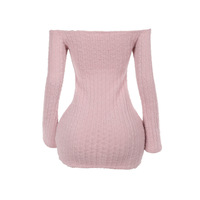 Stylish off-the-shoulder bodycon dress - Thumbnail 4