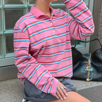 BubbleGum STRIPED POLO TOP  - Thumbnail 1