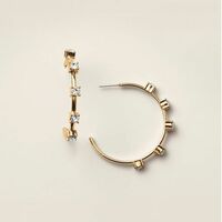 Starlight Station Hoop Earrings - Thumbnail 1