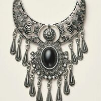 Boho Eclipse Statement Necklace - Thumbnail 1