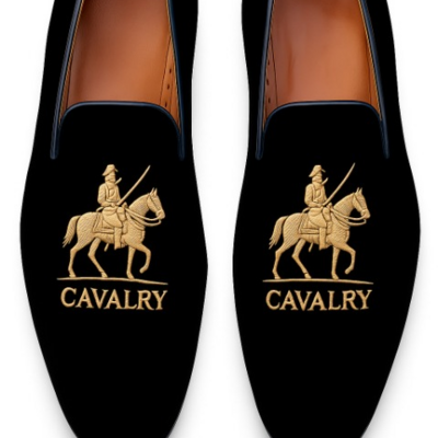 Crafted leather classic custom made black velvet loafers shoes both for men/women - Thumbnail 3