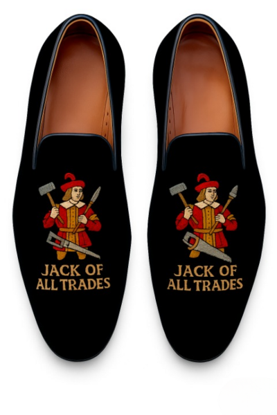 Crafted Leather Classic Black Velvet Loafers Men Shoes 