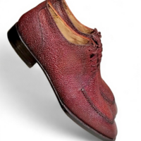 Crafted Leather Men’s Classic Genuine Leather Formal Oxford Lace up Dress Shoes - Thumbnail 1