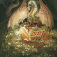 Copy of Queen of Earth Dragon - 5 X 7" Postcard - Thumbnail 2