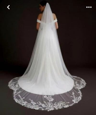 Wedding Veil Tulle with Lace
