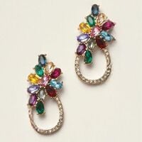 Cascading Bouquet Necklace & Earring Set - Thumbnail 2