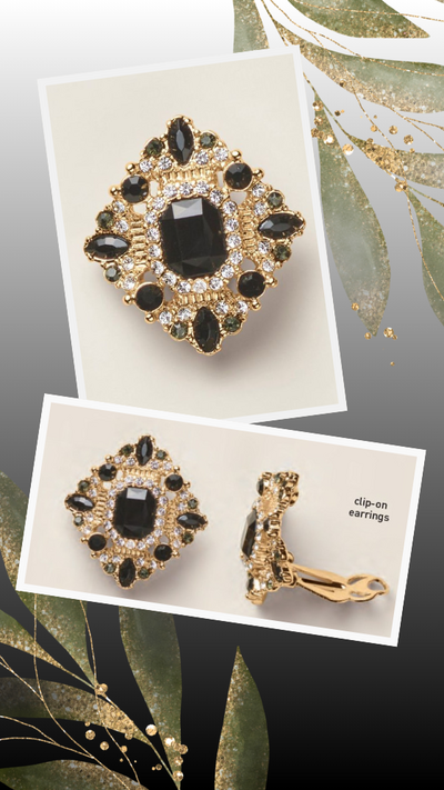 Glimmer Hour Clip On Earrings