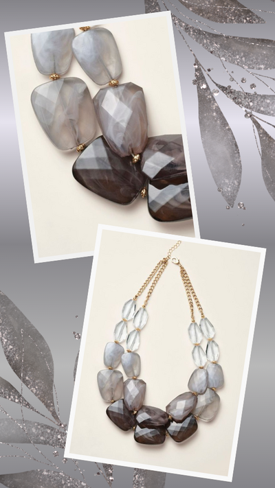 Smoke & Mirrors Lucite Necklace