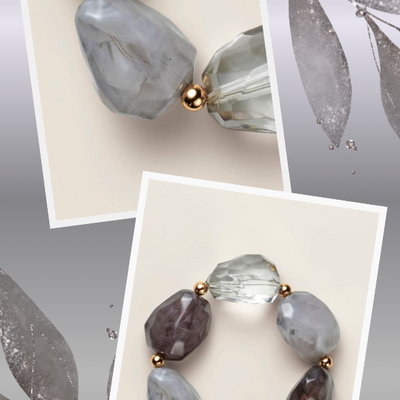 Smoke & mirrors lucite bracelet