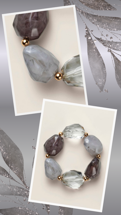 Smoke & Mirrors Lucite Bracelet