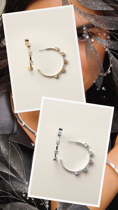 Starlight Station Hoop Earrings